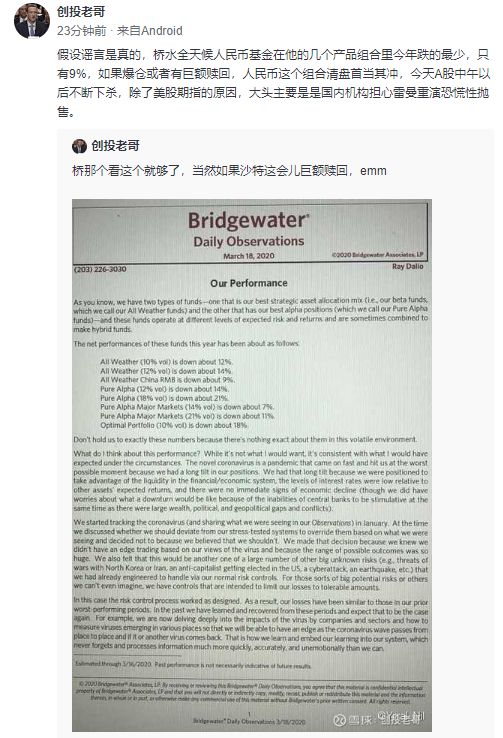 桥水爆仓了?